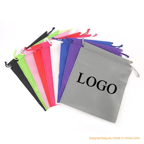 2024 Eco-Friendly Reusable Nonwoven Drawstring Bag Carry Pouch for Gift