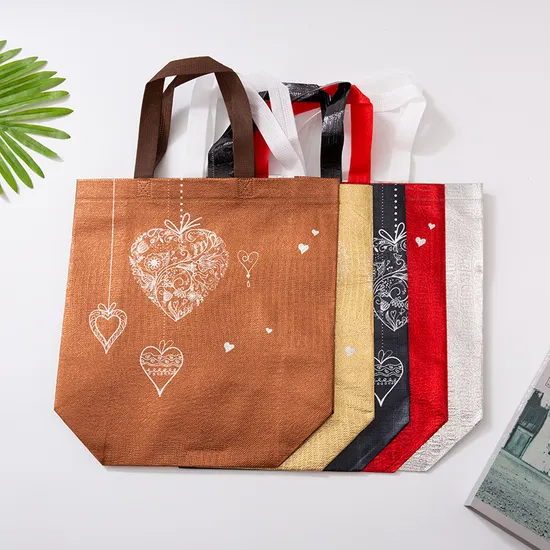 Wholesale Custom Printed China Laminated Non Woven Bag Eco Friendly Recycle Reusable Grocery Bag Tote Shopping Bags for Shop