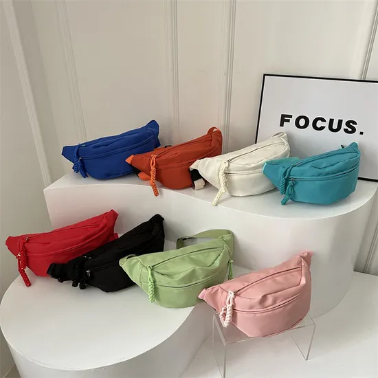 Oxford Sports Chest Bag Women Casual Fanny Pack Simple Crossbody Bag