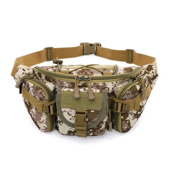 Military Fans Sports Outdoor Waterproof Tactical Chest Shoulder Bicycle Running Waist Bag