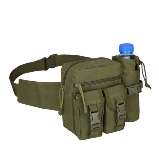 Men Waist Fanny Pack Bags, Camping Fishing Travel Hiking Water Bottle Outdoor Sports Clim Bum Hip Belt Bag