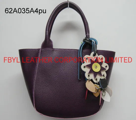 Fashion High Quality Lady PU Handbag with Decoration Hanger (JYB-23033)