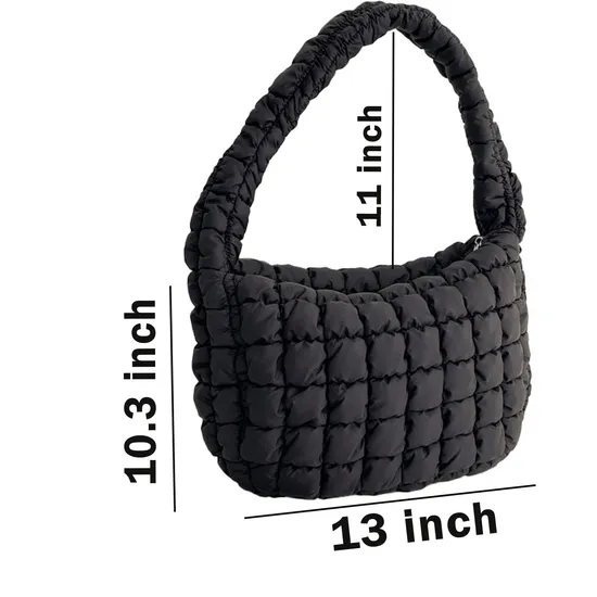 Stylish Lightweight Quilted Puffer Tote Bag for Women