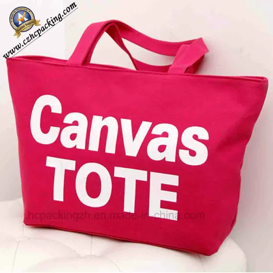 Promotional Advertising Custom Printed Logo Blank Cotton Canvas Bag Reusable Shopping Bags for Packaging