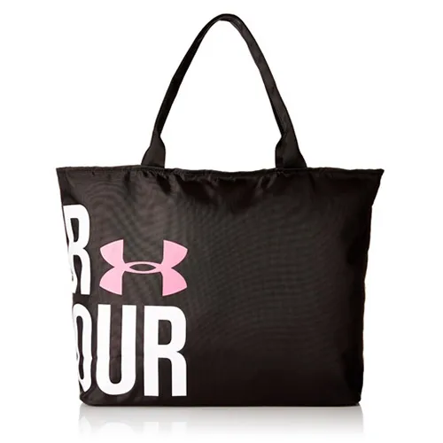 Distributor Black Polyester Carry Shoulder Recycle Shopping Tote Handbag Bag