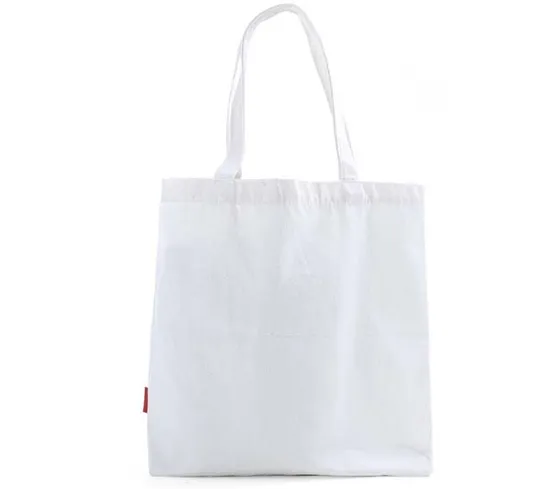 12 Oz Cotton Tote Bag for Shoes Clothes Package Canvas Shopping Bag Organic Cotton Shoulder Bag Wholesale Factory Price