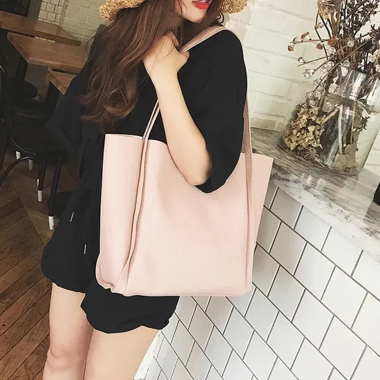 Women Shoulder Leather Bag Fashion Handbag Leather Ladies Shoulder Bag Large Tote Purse Women Handbag Tote Bag