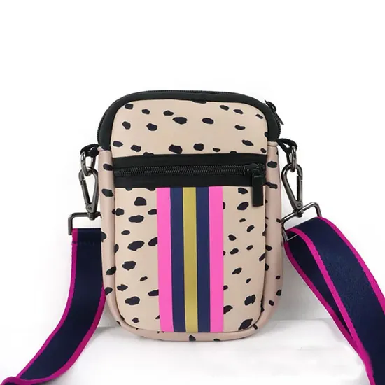 Fashion Women Travel Shoulder Bag Stock Waterproof Phone Pouches Wholesale Messenger Sling Neoprene Beach Bag Crossbody Purse