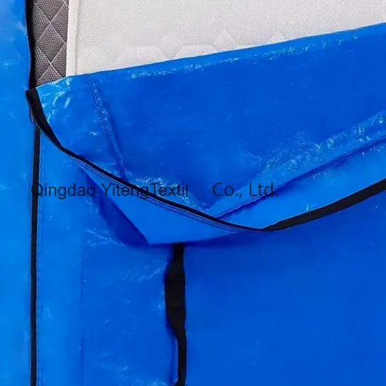 Factory Custom Sturdy Reusable Plastic Bed Mattress Bag Cover for Moving and Storage with Strong Zipper Mattress Bag