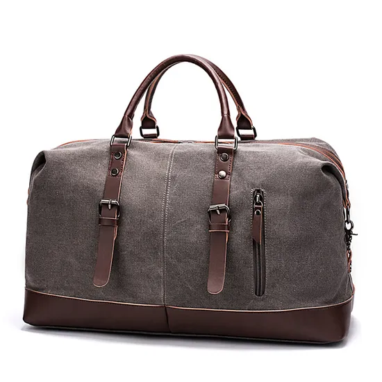 Wholesale Fashion Sports Canvas Duffel Bag Large-Capacity Portable Briefcase Travel Bag