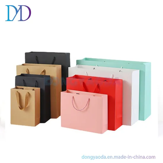 Wholesale Gift Paper Bags, White Cardboard Gift Bags, Kraft Paper Bag
