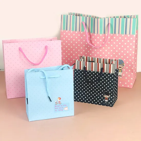 Ins Wind Cartoon Spotted Soldier Gift Bag Paper Bag Wholesale Tote Bag with Gift Bag
