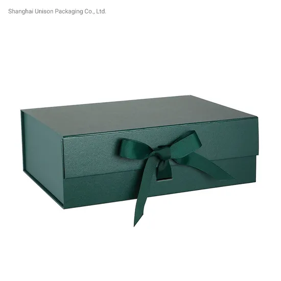 Customize Large Black Foldable Magnetic Closure Luxury Gift Cardboard Shipping Paper Box for Clothes