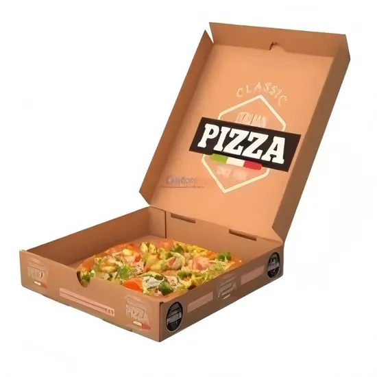 Custom Corrugated Printed Restaurant Pizza Boxes Wholesale Packaging Paper Food Box with Logo