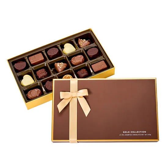 Manufacturer Wholesale Custom White Cardboard Food Grade Gift Packaging Chocolate Box