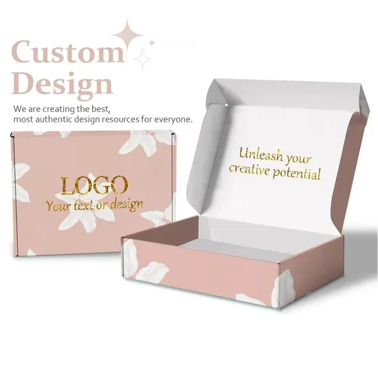 Multi-Color Optional, Custom Logo and Printing, Custom High-End Cardboard, Folding Gift Packaging Cardboard Mailer Box
