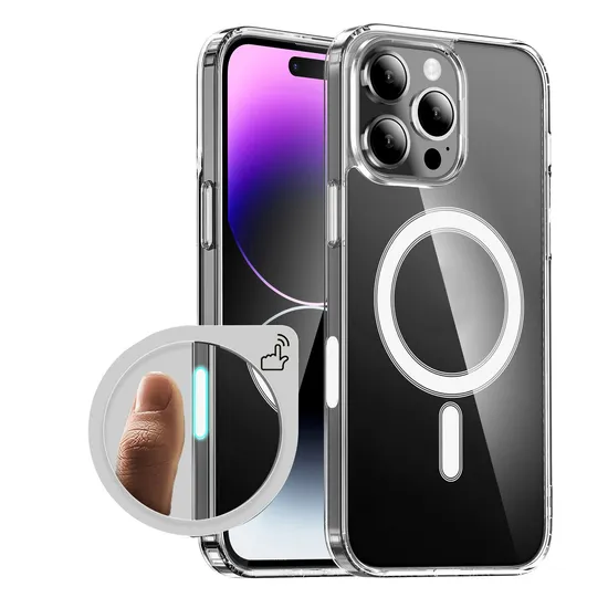 Transparent Magnetic for iPhone 16 PRO Max Charging Magsafe Clear Phone Case