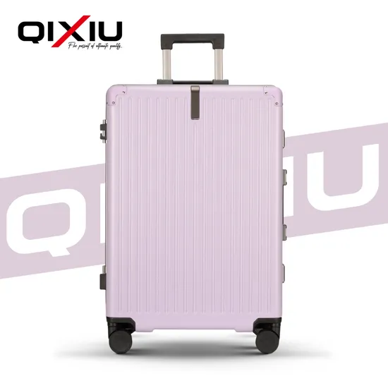 2024 New Dual-Tone Aluminum Frame Suitcase with Tsa Lock (20In)