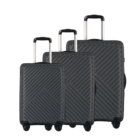 PP Shining Appearance Nice Looking 3 PCS in One Set Luggage Travel Bag Suitcase Packaging Plastic Carry on Suitcase