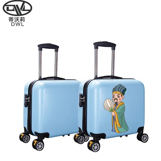 Customized Logo Printing Cartoon Children′s Luggage Trolley Case 18 Inch Boys and Girls Universal Wheeled Kids Travel Case