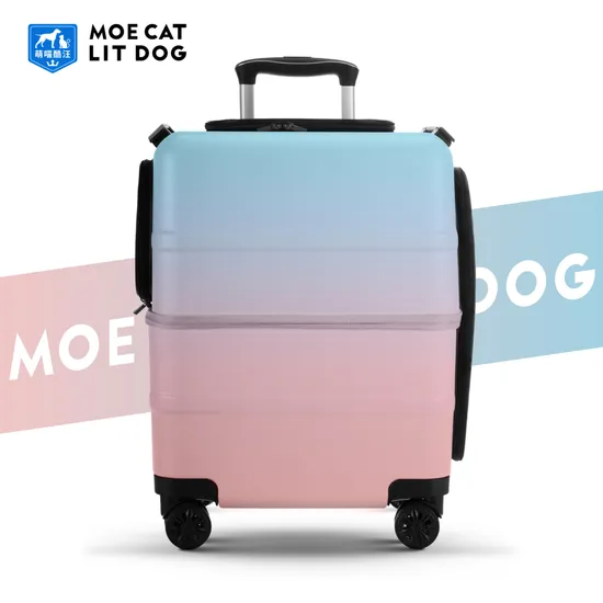 2024 New Pet Travel Suitcase: Silent Wheels & Breathable Design