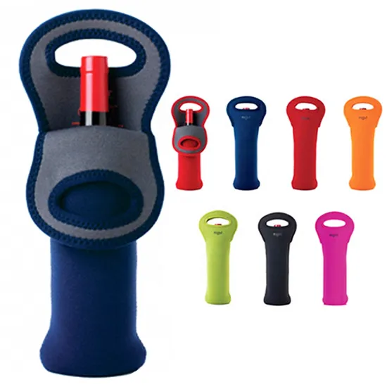 750ml Durable Neoprene Can Bottle Sleeve Cover Single Insulated Wine Bottle Cooler Portable Wine Stubby Beer Cooler