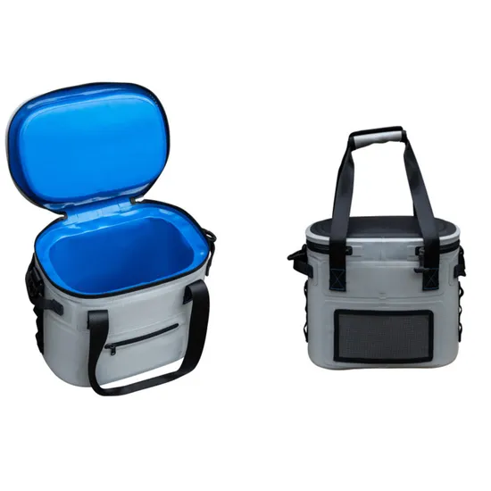 Camping Sport Travel TPU Soft 30 Cans Cooling Food Ice Beer Box Insulated Leakproof Waterproof Lunch Cooler Bag with Printing Customer Logo