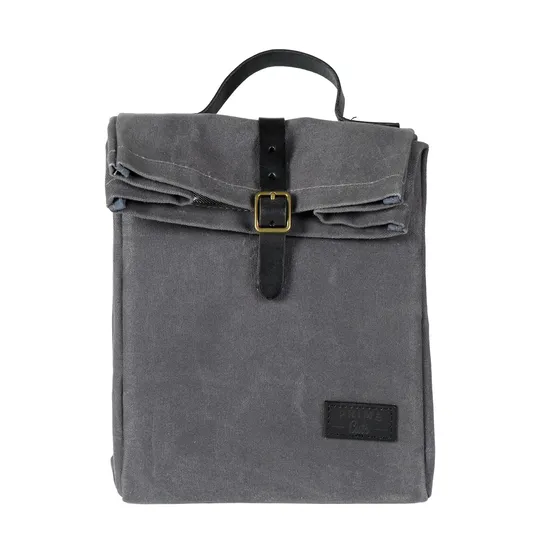 Custom Biodegradable Waterproof Canvas Reusable Women Men Insulated Lunch Picnic Bag (RS -211810)