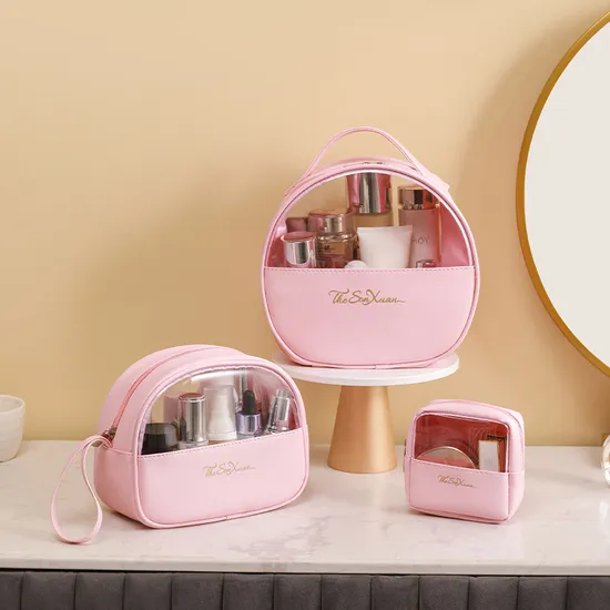 Wholesale Cosmetic Bag Sets Large Capacity Makeup Bags Portable Travel Storage Handbag Waterproof Cosmetics Toiletries Pouch Wash Storage Bag