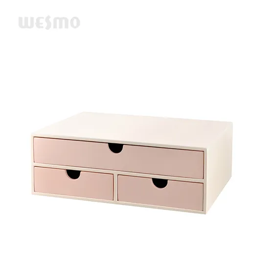 Bamboo Wooden Jewelry Storage Box Desktop Organizer Drawers