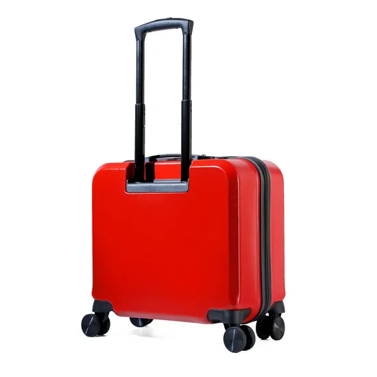 Unisex Simple Style Fashion Red Trolley Case with Aluminum Trolley