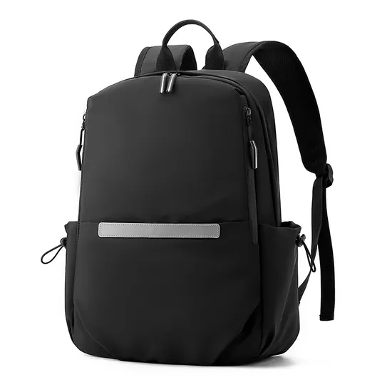 Simple Black Backpack Men Quality Nylon Waterproof Outdoor Travel Backpack Lightweight Daily Work Pack Youth Sport Backpack Male