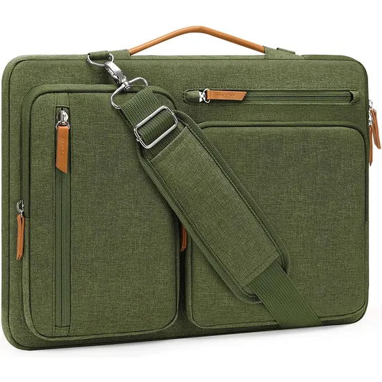 Durable 15-15.6 Inch Laptop Bag with Side Open Design for Travel Business