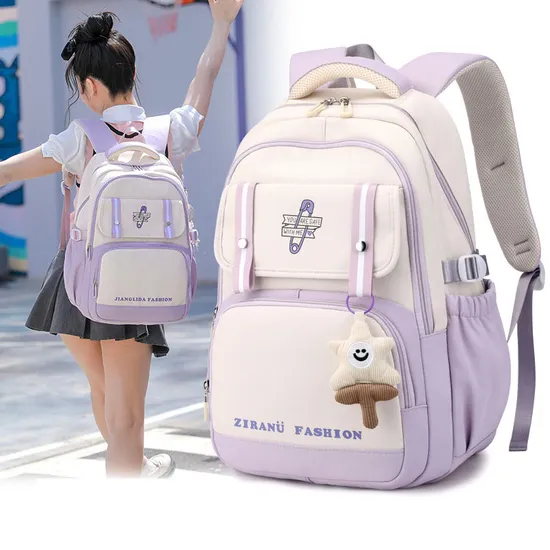 Girls Boys Outdoor Sports Middle School Children Students Child Leisure Travel Schoolbag Pack Backpack Bag (CY0196)