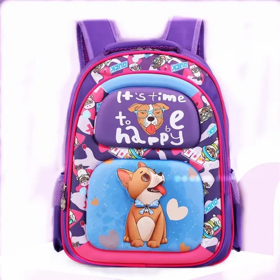 Kindergarten Primary Quality 3D Cartoon OEM Printing Design Backpacks Child School Bags