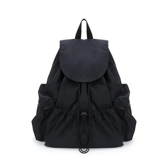 Custom Logo Simple Small Woman Bag Pack Stylish Girls Ladies Daily Life Nylon Casual Backpack for Commutting