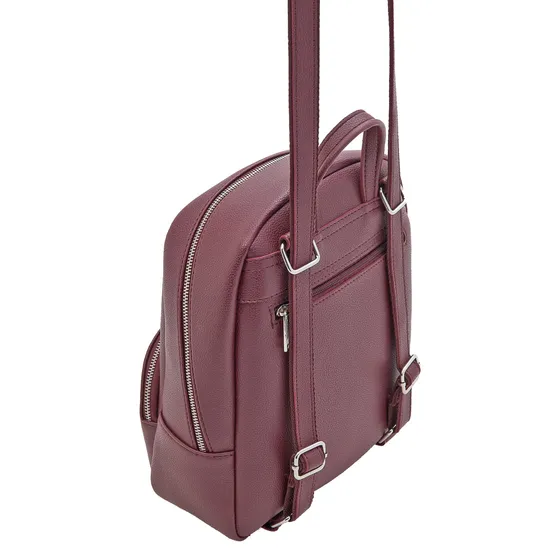 2022 Simple Pure Colour Designer Lady Shiny PU Backpack with Good Quality