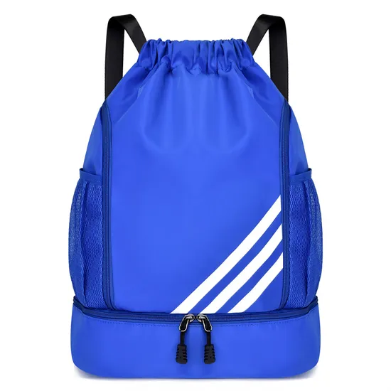 2024 New Style Swim Gym Drawtring Backpack with Shoes Compartment and Wet Proof Pocket