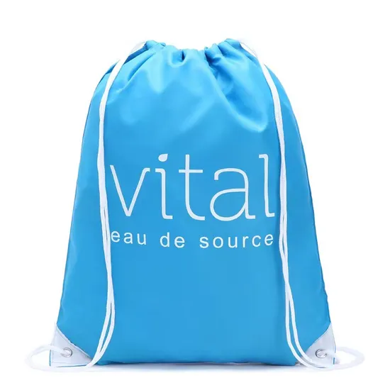 Wholesale China 100% Polyester 420d Backpack Drawstring Bag Pull String Storage Bag for Gift