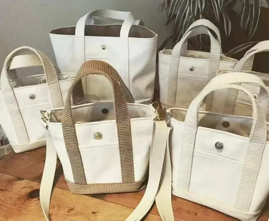 Customized Washable Canvas Shoulder Cotton Storage Shopping Advertising Beach Gift Tote Bag