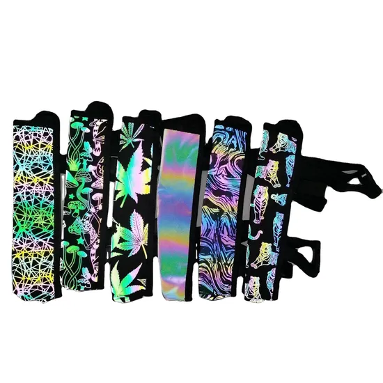 Iridescent Holographic Holder Strap Holster Fan Bag for Rave Festivals Party
