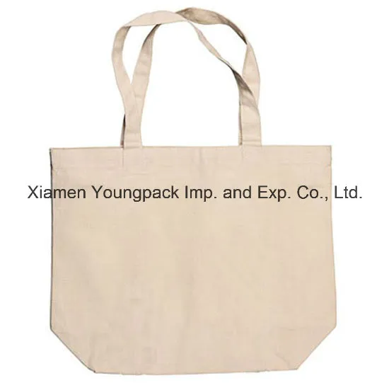 Fashion Promotional Small 100% Natural Cotton Tote Bag with Short Handle