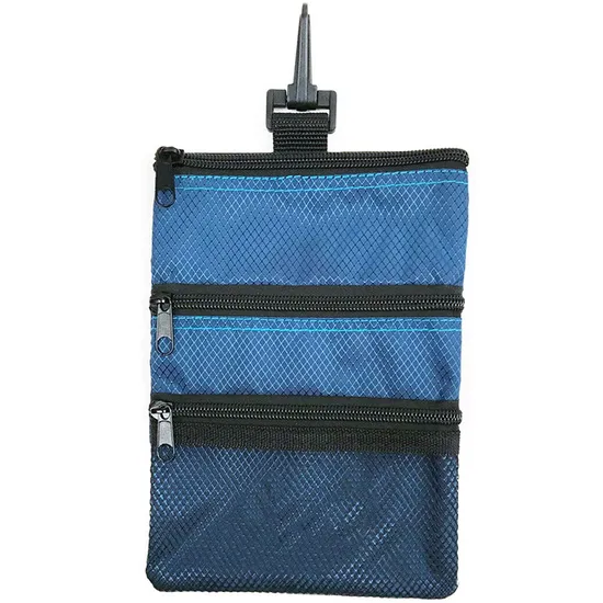 Promotional Factory Golf Accessory Balls Valuables Tees Storage Pouch Golf Bag Golf Zippered Pouch