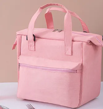 Four Colors Insulated Tote Aluminum Foil Picnic School Kid Lunch Cooler Bag