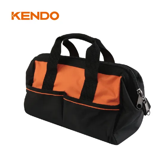 Kendo 32cm / 12" Heavy Duty Waterproof Tool Storage Bag Wide Mouth Tool Bag