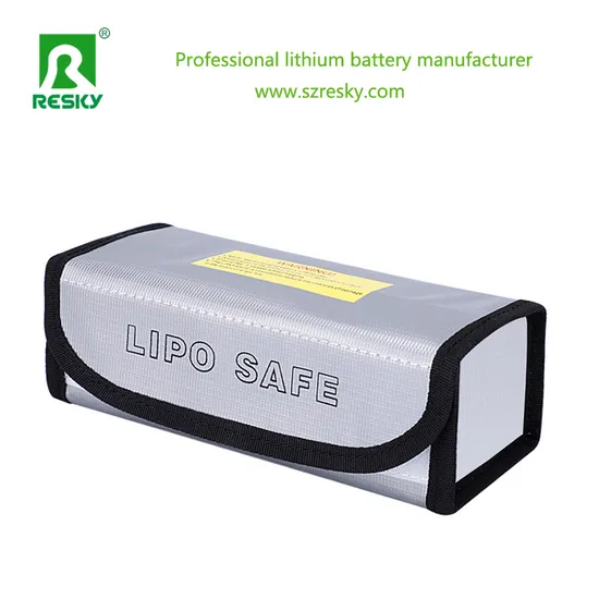 Lipo RC Lithium Ion Battery Safe Bag 185*75*60mm Fireproof Explosionproof Bag Protection Storage Case Fireproof Document Pouch