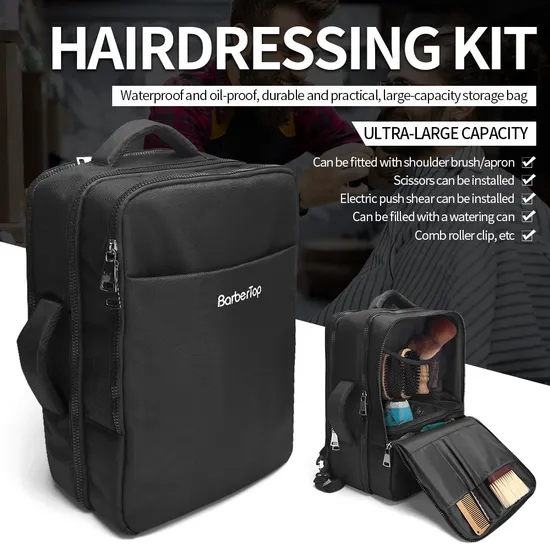 Fashion Large Capacity Multi Pocket Barber Tool Storage Bag Backpack