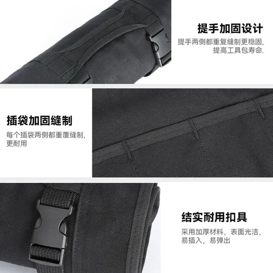 Durable Canvas Foldable Tool Bag for Repair and Storage