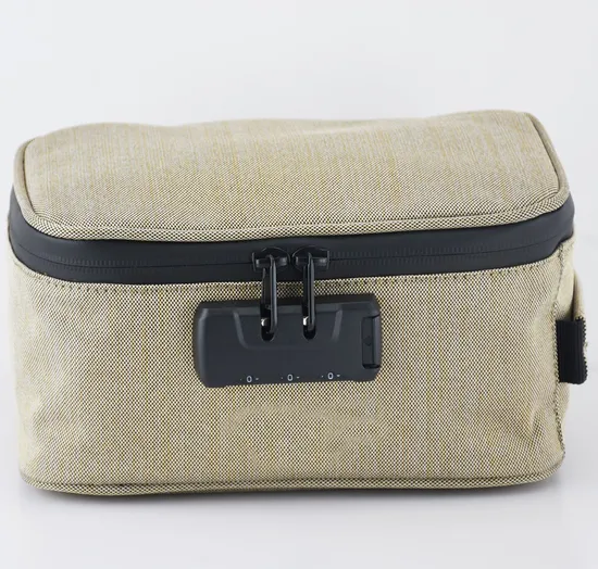 Smell Proof Stash Bag Case Box Container with Odor Eliminator Lining for Art Supplies, Smelly Food, Smoking Accessories