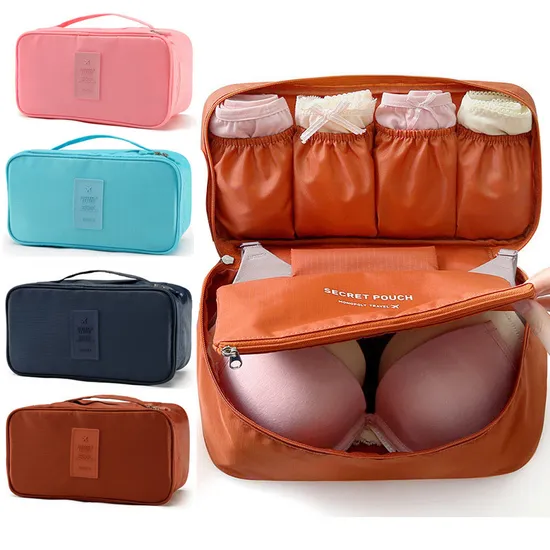 High Quality Foldable Luggage Compression Pouches Packing Cubes Travel Bag Portable Storage Zipper Bags for Bra
